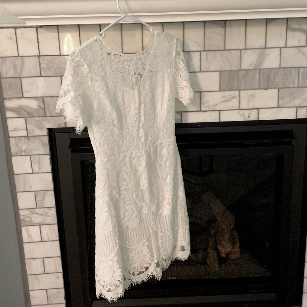 White lace dress